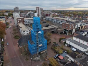 Restauratie kerktoren Grote kerk Drachten